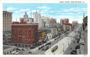 US3600 Modern New Orleans, New Canal Street Cars Tram Voitures tramway