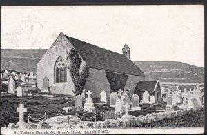 Wales Postcard - St Tudno's Church, Great Orme's Head, Llandudno    RS2805