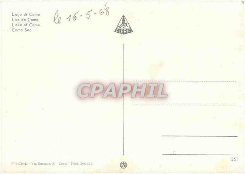 Postcard Modern Lake Como