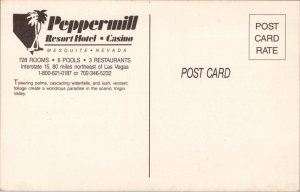 Peppermill Resort Hotel and Casino Mesquite Nevada Postcard PC445
