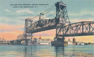 New Dunn Memorial Lift Bridge - Albany to Rensselaer NY, New York - Linen