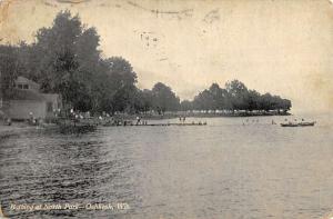 Oshkosh Wisconsin North Park Bathing Scene Antique Postcard K81693