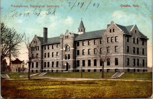 Vtg 1907 Presbyterian Theological Seminary Omaha Nebraska NE Postcard