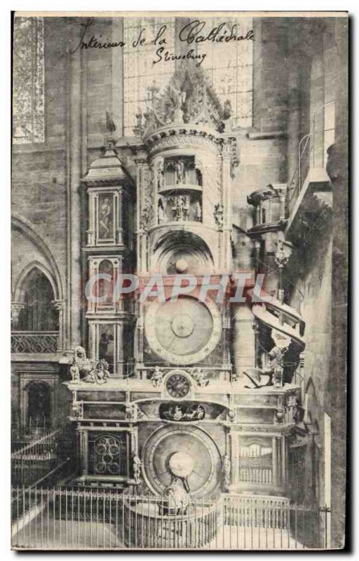 Old Postcard Strasbourg La Cathedrale L & # astronomical 39horloge