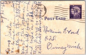 1956 Cow Stepping on Udder So You Think You Got Troubles Posted Postcard