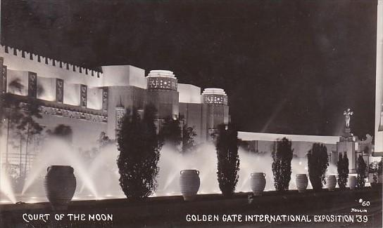 Court Of The Moon Golden Gate International Expo 1939 Real Photo