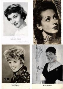 CINÉMA MOVIE FILM STARS FEMMES (Female) with AUTOGRAPHS 43 CPA