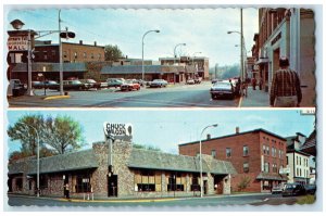 c1950's Shoppers Mall Livermore Falls Maine ME Vintage Multiview Postcard