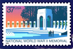 Stamps On Postcards National World War II Memorial