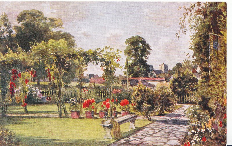 Northamptonshire Postcard - Garden - Sulgrave    U4423