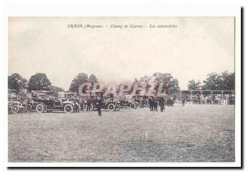 Craon (Mayenne) Old Postcard Motor Raceway (reproduction)