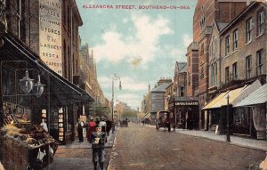 SOUTHEND ON THE SEA ESSEX ENGLAND~ALEXANDRA STREET~1905 POSTCARD