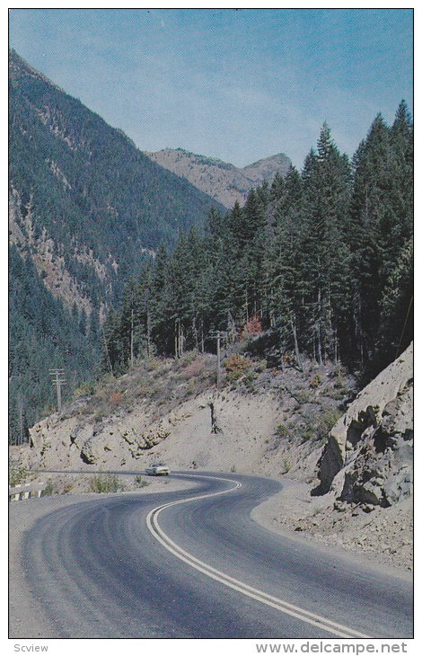 Through Mountain Peaks, Princeton Highway, PRINCETON, British Columbia, 40-60´s