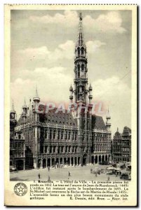 Old Postcard Brussels LHotel Town