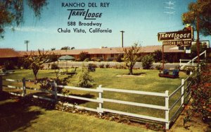 Rancho Del Ray Travelodge - Chula Vista, California Postcard