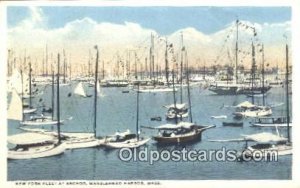 New York Fleet, Marblehead Harbor, Massachusetts, MA USA Sailboat Unused 