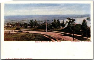 Indians Mounds Saint Paul Minnesota MN Indigenous Burial Ground Postcard