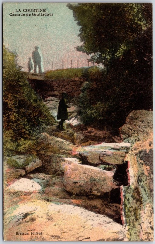 La Courtine Cascade De Grattadour Rockies Postcard