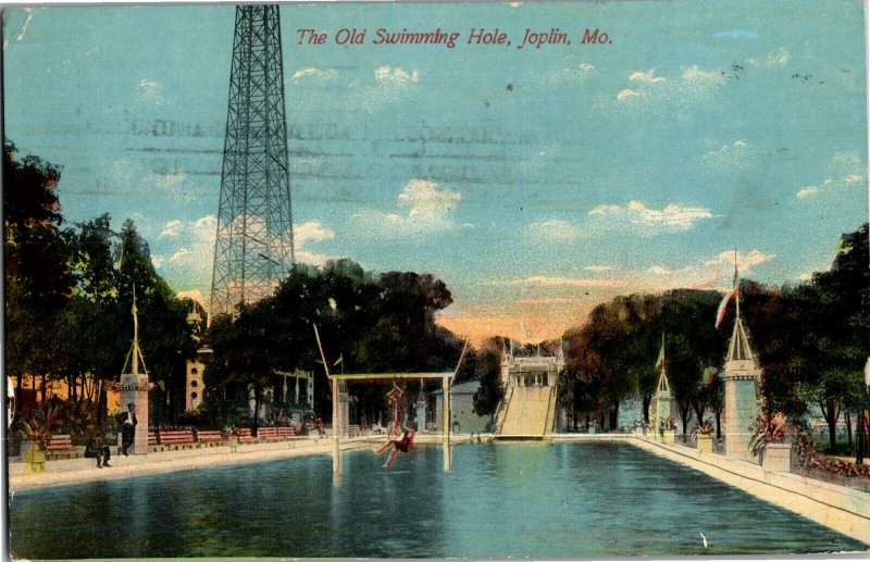 The Old Swimming Hole, Joplin MO c1911 Vintage Postcard B18