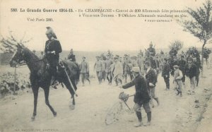 World War 1 France convoy of 400 Germans taken prisoner at Ville-sur-Tourbe