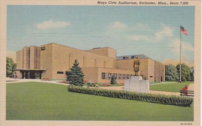 Minnesota Rochester Mayo Civic Auditorium Curteich