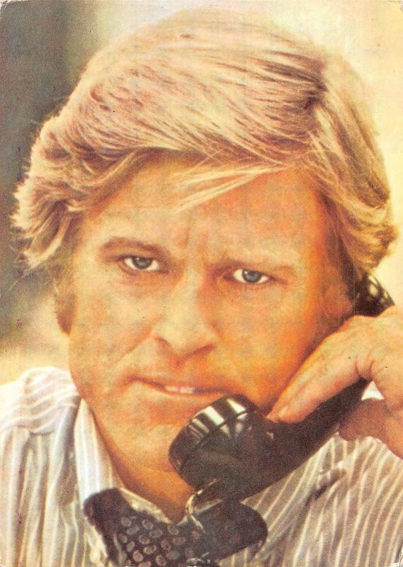 C0075 robert redford on phone  actor movie star