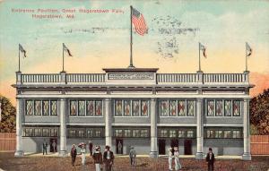 Hagerstown Maryland entrance pavilion Great Hagerstown Fair antique pc (Y9443)