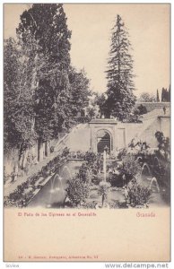 El Patio De Los Cipreses En El Generalife, Granada (Andalucia), Spain, 1900-1...