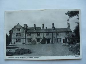 1957 rppc PEACOCK HOTEL Rowsley United Kingdom UK Postcard y6542
