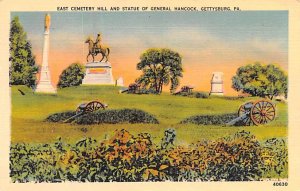 East Cemetery Hill, Gettysburg. PA USA Civil War Postcard