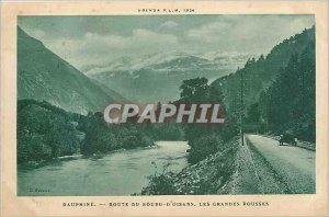 'Old Postcard Dauphine Route Bourg d''Oisans Les Grandes Rousses'