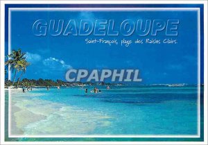 Postcard Modern Saint Francois Guadeloupe Raisins Clairs beach