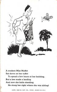 Modern Miss Muffet Comic Unused 