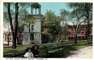 Richmond, Virginia - Sitting on a bench in Capitol Square by the Old Bell House