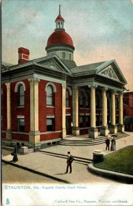 Vtg Staunton Virginia VA Augusta County Court House pre-1908 Tuck Postcard