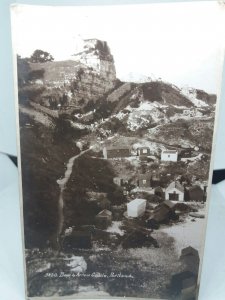 Bow & Arrow Castle Portland Dorset Beach Huts Church Vintage RP Postcard