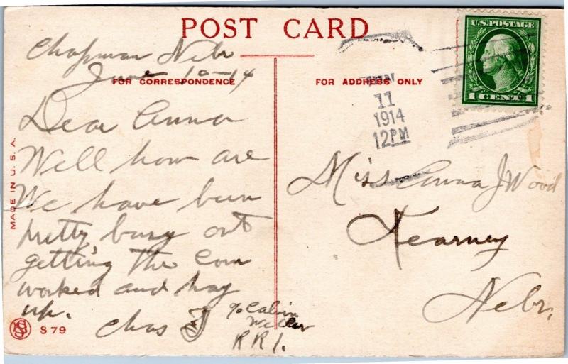 postcard Nothing doing - women paper boy and gentelman - Posted 1914