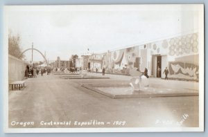 1959 Oregon Centennial Exposition Smith RPPC Photo Unposted Vintage Postcard