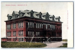 c1910's Normal School Campus Building Carriage Aberdeen South Dakota SD Postcard