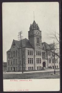 City Hall,Janesville,WI Postcard