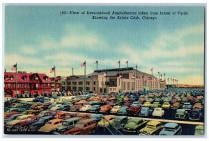 c1940's View of International Amphitheatre, Sirloin Club Chicago IL Postcard