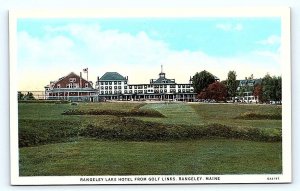 RANGELEY, ME Maine Rangeley Lakes HOTEL & GOLF LINKS c1930s Curt Teich  Postcard