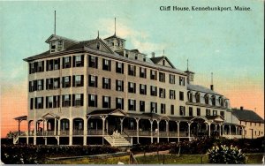 View of Cliff House Hotel Kennebunkport ME Vintage Postcard V36