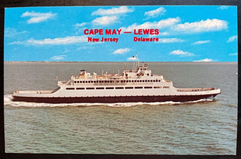 Vintage Postcard 1975 Cape May, N.J. - Lewes, Delaware Ferry