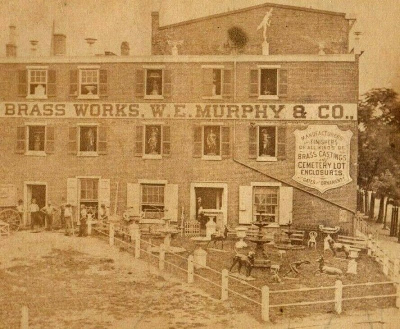 1870's Real Photo Girard Brass Works W.E Murphy & Co. Fab! P166