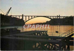 Old Postcard Porto Portugal Ponte Arrabida Entardecer