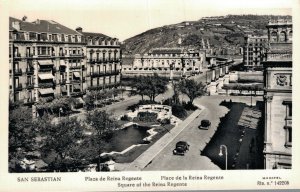 Spain Barcelona San Sebastian Square of the Reina Regente RPPC 06.50