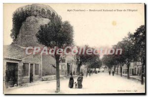 Postcard Old Vaucluse National Boulevard and Tower Hospital