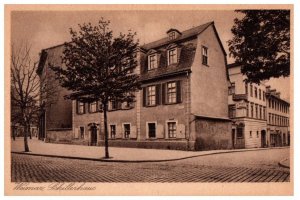 Weimar Schillerhaus Germany Black And White Postcard