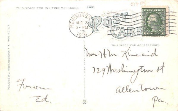 Observatory Newburgh, New York Postcard